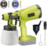 Cordless Paint Sprayer for Ryobi P108 18V One+ Battery (No battery) Fence Paint Sprayer for Fencing and Decking, Spray Gun Handheld Paint Sprayers for Home DIY Painting 3 Spray Patterns & 1000ml Tank