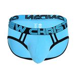 Andrew Christian Men's Underwear Active Modal Brief Show-IT CoolFlex Tagless (Aqua/S)