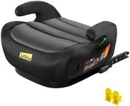 Jovikids OHHO ISOFIX Car Booster Seat, i-Size R129, 125-150 cm (6–12 Years), Seat Belt Guide, Lightweight, Removable/Machine-Washable Cover - Black