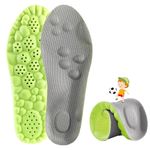 Kids Memory Foam Insoles Sport Comfort Child Replacement Insole Shoe Sole Inserts for for Children and Toddler, Cut-to-Size (Gray, 19CM Toddler 9-12.5)