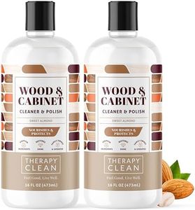 Therapy Wood Cleaner and Furniture Polish 16 oz. (2 Pack) - Wood Cabinet and Table Cleaner - Wood Conditioner - Almond Scent