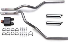 Flowmaster Super 10 Mandrel-Bent Dual Truck Exhaust Kit with Chrome Tips