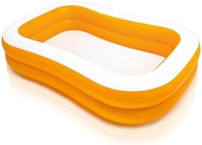 LONGMIRE 7 ft Portable Inflatable & Foldable Kids Swimming Pool Baby Bath Tub Water Pool for Kids and Adults Outdoor & Indoor Kids Bathing Tub - Multicolor