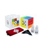 Cubelelo GAN 3X3 Elite-M (Magnetic) Speedcube Puzzle Toy | Inhouse Customized by Cubelelo Experts - Added Magnets and Lube Service (with Premium Cube Pouch, Cube Stand & Lubricants) (Multicolor)