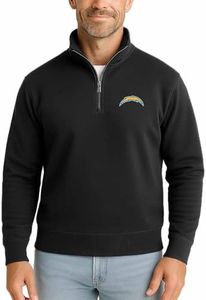 Los Angeles Chargers NFL Quarter Zip Fleece Pullover Unisex Sweatshirt