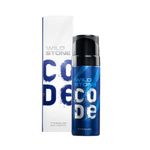 WILD STONE CODE Titanium Long Lasting No Gas Body Perfume For Men, 150Ml, Spray