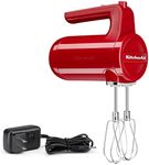 KitchenAid Cordless 7 Speed Hand Mixer - KHMB732, Empire Red