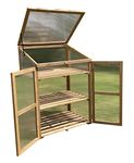 Selections Wooden Framed Polycarbonate Growhouse Mini Greenhouse