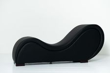 IYKYK Luxury Chaise Lounge for Couples - 66L 17W 28H Inch (Obsidian)