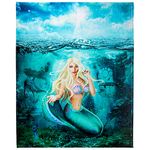 Koltose by Mash Mermaid Throw Blanket, Adorable Super-Soft Extra-Large Mermaid Blanket for Women, Girls, Teens, and Children, Cute Fleece Mermaid Blanket (127 cm x 150 cm), Crib or Couch