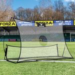 RapidFire Flash II Pop-Up Soccer Rebounder | 8ft Wide Dual-Delivery Rebounding Net for Skill Training | Soccer Training Equipment | Portable Rebounder - Easy Assembly