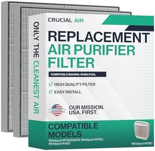 2 Whirlpool 1183054K (1183054) HEPA Filters Designed To Fit Whispure Air Purifier Models AP450 and AP510 AP45030HO; Compare To Whirlpool Part # 1183054 1183054K 1183054K Large 1183054K Grand Format; Designed & Engineered By Crucial Air