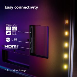 Philips 50" Ambilight 4K LED Smart TV – Titan OS, Dolby Atmos, Alexa