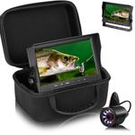 FishPRO [2024 Upgrade] Underwater Fishing Camera 7''- [No Slide Off] Ice Fishing Camera Underwater w/Bracket, 24pcs Light, 4,500mAh, Portable Fish Finder Ice Fish Gifts for Men, 50FT Cable