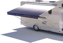 Richeer RV 20' Awning Fabric Replacement - Advanced Weatherproof and Ultraviolet - Camper, (600D Oxford Cloth) Trailer and Motorhome Universal Outdoor Awning - Single-Sided Blue Gradient Printing.