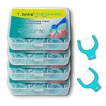 T.Smile Evolutionary Clean Dental Flossers, Kit of Mid-length Handle(s) Plus Refillable Heads (No Handle Included +200 Extra Strength Refills)