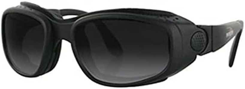 Bobster Sport and Street Prescription Ready Sunglasses,Black Frame/3 Lenses (Smoked/Amber and Clear),one size