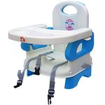 JUNIOR JOE 2 in 1 Baby Booster Seat With Removable Dining Tray and Safety Belt (BLUE)