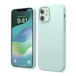 elago Liquid Silicone Case Compatible For Iphone 12 Case And Compatible For Iphone 12 Pro Case - Full Body Protection (Screen & Camera Protection) -Mint, Green