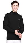 Godfrey Men's Acrylic Blend Turtle Neck Sweater (GFA70396386C_Black_M_Black_Medium)