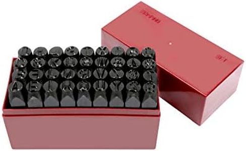 36 pc 3/8" Steel Metal Punch Letter & Number Stamp Stamping Kit Set with Case