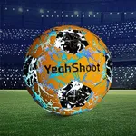 YeahShoot Holographic Soccer Ball Size 5 with Pump Reflective Glow Soccer Ball PU Leather Soccer Ball for Youth,Adult,Indoor-Outdoor Soccer Training Gifts(Black and Yellow)