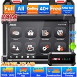 ANCEL X7 HD 10.1'' Heavy Duty Truck Scanner,Semi Trucks Full System Diagnostic Tool,Bidirectional Diesel Scan Tool with DPF,ECU Coding,40+ Reset for Cummins,Detroit,Caterpillar,Volvo,Paccar etc