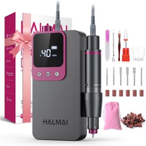 Electric Nail Drill 40,000RPM – Dark Grey Professional Manicure Tool