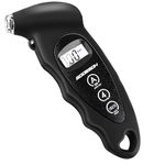 GODESON Digital Tyre Pressure Gauge 150 PSI 10 Bar with 4 Settings, Car Accessory with Backlit LCD, Tyre Gauge Suitable for Cars, Trucks, Bicycles, Motorcycles