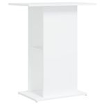 vidaXL Aquarium Stand - Supportive and Stable - Ample Storage - Stylish Design - Durable Engineered Wood - White - 60.5x36x72.5 cm