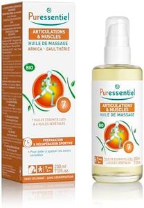 Puressentiel - Articulations et Muscles - Huile de Massage Bio - Préparation et récupération sportive - 200 ml