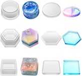 KIRA Box Silicone Jewelry Box Resin Molds with Lid for Making Gift Box Epoxy Mold, Jewelry Storage Container for Earrings, Necklaces, Rings, Studs, Bracelet (Combo Pack of 3(), White