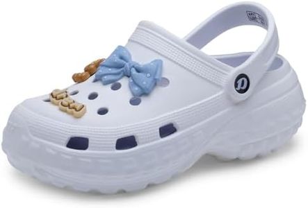 DOCTOR EXTRA SOFT Women's Ultrasoft Charms Clogs/Sandals with Adjustable Back Strap for Adult| Comfortable & Light Weight | Stylish & Anti-Skid |Waterproof & Everyday Use Mules for Girls/Ladies D-522