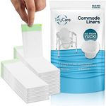 TidyCare Bedside Commode Liners for Portable Toilet Chair Bucket and Bedpan | Value Pack of 48 Disposable Waste Bags for Adults in Medical Care | Universal Fit Portable Toilet Liners