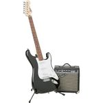 Squier by Fender Stratocaster Electric Guitar Beginner Starter Pack, Laurel Fingerboard, Includes Frontman 10G Guitar Amp, Padded Gig Bag, Cable, Strap & Strings