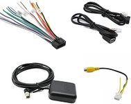 Android Car Stereo Radio Wiring Harness Kit with 16 Pin ISO Radio Harness Adapter Back Camera RCA Wire GPS Antenna Connector 4&6 Pin USB Cable