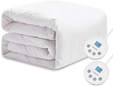 Cozorbt Heated Diamond Quilted Mattress Pad,King Size Dual Control,Soft Bed Warmer,10 Heat Settings,1-12 Hours Auto-Off,Fast Heating,ETL Certified,Machine Washable,Fit Up to 18" Deep Pocket,78"x80"