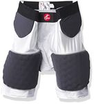 Cramer Hurricane 5 Pad Football Girdle, with Thigh, Hip and Tailbone Pads, Breathable Fabric, Football Gear, Foam Padding for Extra Protection, Football Protection Gear, Football Pant, White, Small