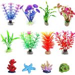 Aquarium Plants, 12pcs, Aquarium Simulation Plants, Seaweed Water Plants, Fish Tank Lifelike Decorations, Artificial Fish Tank Plants for Aquarium Decorations