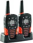 Cobra ACXT645 Waterproof Walkie Talkies for Adults - Rechargeable, 22 Channels, Long Range 35-Mile Two-Way Radio Set (Pack of 2)), Black and Orange, 1.74 x 2.54 x 6.74 inches
