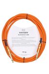 hayden Guitar Cable 10ft(3MTR) 6.35mm Mono Electric Instrument Cable Bass AMP Cord for Electric Guitar, Bass Guitar,Electric Mandolin,Amplifier,Speaker Etc.