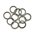 X AUTOHAUX 10pcs Engine Oil Crush Washers Drain Plug Gaskets 16mm ID. 22mm OD.