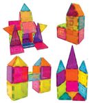 Toyshine 76 Pc Magnetic Tiles Building block Constructing & Creative Learning Educational toy Stem Kit for 3+ yrs