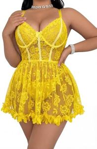 Sexy Lingerie for Women Plus Size Babydoll Lingerie Dress Bridal Set 4XL