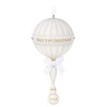 Hallmark Keepsake Christmas Ornament 2023, Baby's First Christmas, Porcelain Baby Rattle