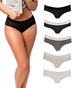 Emprella Panties for Women, Womens Hipster Underwear Pack Soft Cotton Ladies Panty - Small Assorted