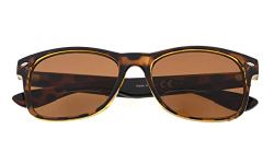 Eyekepper Classic Bifocal Sunshine Readers Bifocal Sunglasses Brown +2.50