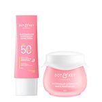 Dot & Key Watermelon Luminous Skin Care Combo (Watermelon Sunscreen SPF 50 PA+++ 50gm & Watermelon Moisturizer 50 gm) | For Normal, Oily & Combination Skin | Controls Excess Oil | For UV/UVA Protect