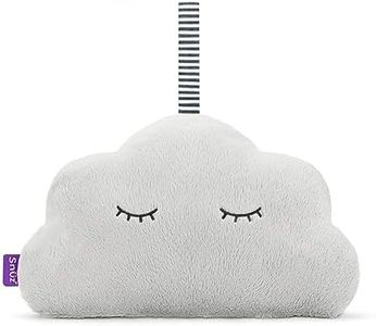SnuzCloud 3-in-1 White Noise Machine - Baby Sleep Aid with Soothing Pink Noise and Sensory Lights, Newborn Essential for The Cot, Crib, and More, Adjustable Volume, Lightweight and Portable