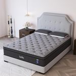 Duchess Queen Hybrid Mattress 26CM Mattress Bag Spring Motion Isolation Gel Memory Foam Mattress High Density Foam Layer Comfortable Pressure Relief Breathable